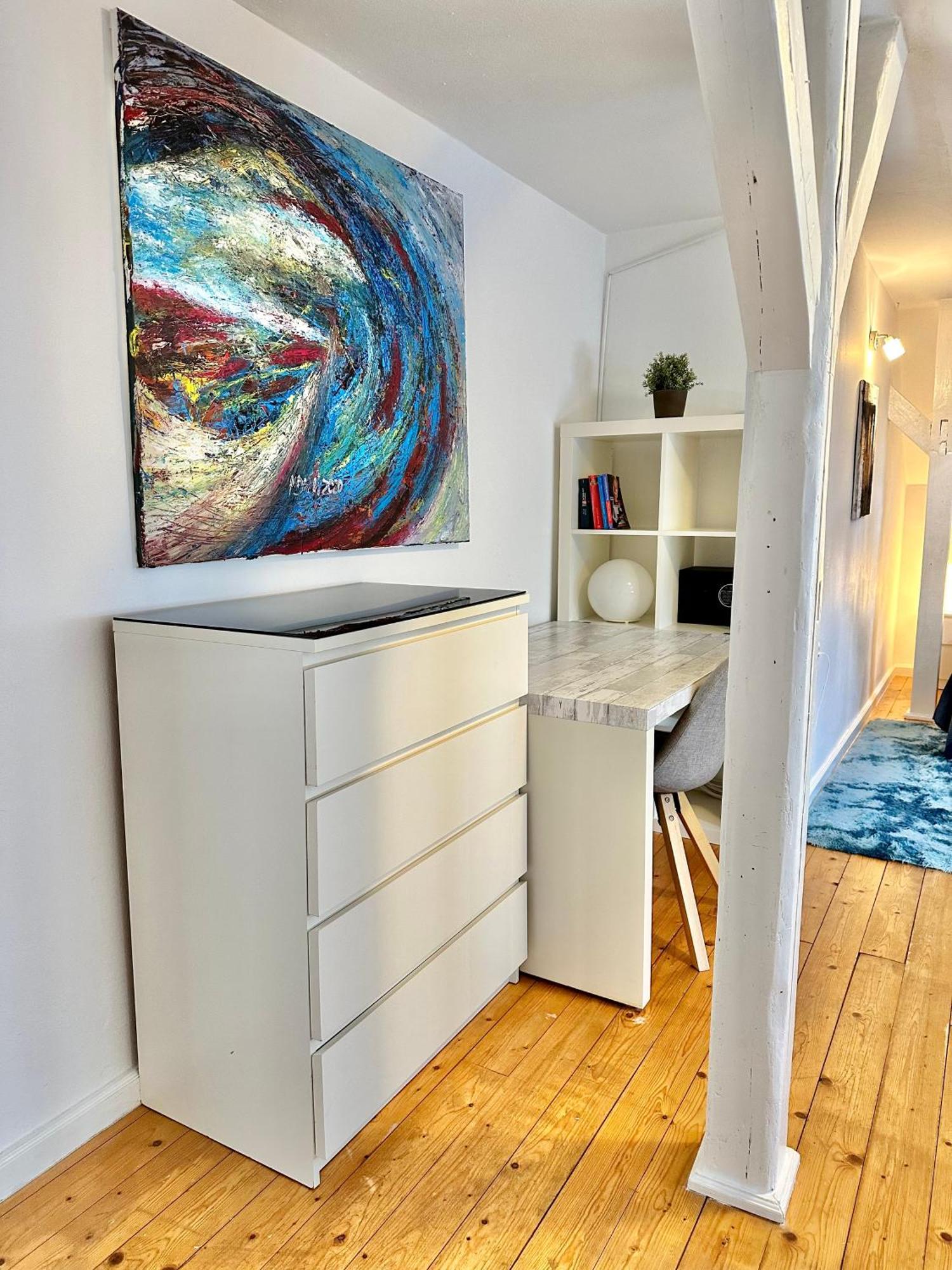 3ZKB Apartment, 75qm mit Parkplatz, zentral, ruhig, hell, top Ausstattung, Klima, Ideal für Paare, Familie und Business in OL, Etage2 DG Oldenburg Exterior foto